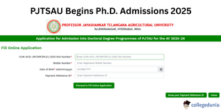 PJTSAU Begins PhD Admissions 2025; Apply Before October 6